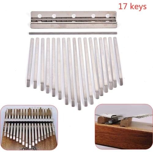 1 set Thumb Piano Bridge Saddle 17 Keys Set Kit for Kalimba DIY Replacement Parts HOT