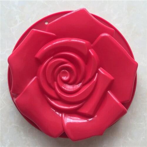 Single Big Rose Silicone Cake Mold High-temperature Resistant Cooking Dish XG122