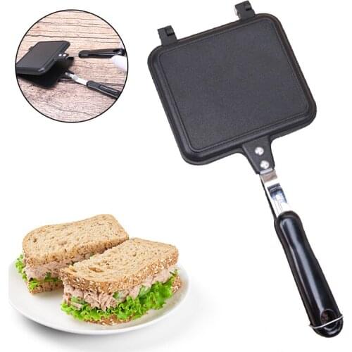 Frying Pan Non Stick Two Side Frying Pan Foldable Flipping Griddle Steak Cookware Bread Toast Bakeware Pancake Pans Cooking Tool