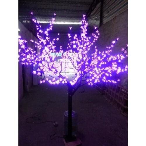 LED Night Light Cherry Blossom Tree Light 864pcs LED Bulbs 2m Height 110/220VAC Pink Rainproof Outdoor Use Free Shipping Drop Sh