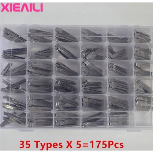 XIEAILI Engraved Line Scale Shearing Teeth Blank Car Key Cutting Teeth Blade Key Reticle Locksmith Tool (35 Type Full Set ) S616