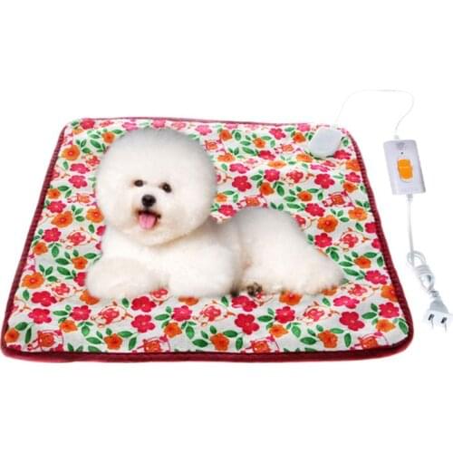 1Pc Pet Puppy Dog Cat Kitten Warm Electric Heat Pad Heating Blanket Bed Mat 62KC