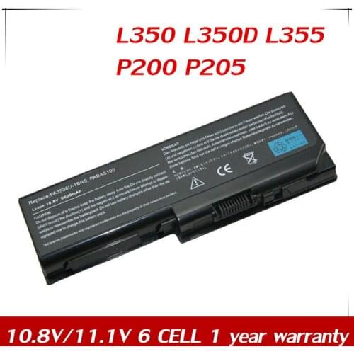 7XINbox Battery for Toshiba Satellite L350 L350D L355 P200 P205 Pro L300 P200 P300D X205 X200 PA3536U-1BAS PA3536U-1BRS PABAS100