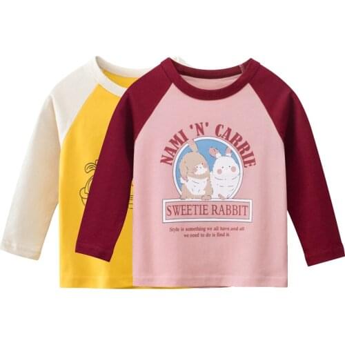 BENLI WHITE Girls' Printed T-Shirts