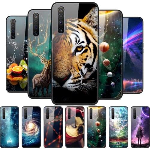 Tempered Glass Case For Realme X3 SuperZoom Case Cover Bumper For OPPO Realme X3 Phone Case Realme X 3 SuperZoom Hard Back Cover