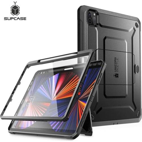 SUPCASE For iPad Pro 12.9 Case (2021) UB Pro Support Apple Pencil Charging with Built-in Screen Protector Full-Body Rugged Cover