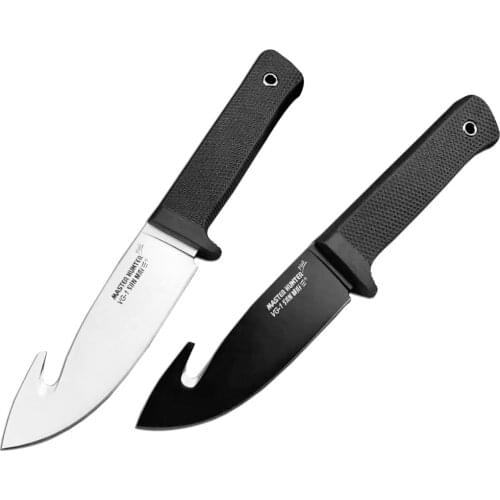 DuoClang Cold Steel Paratrooper Tactical Fixed Blade Knife Long Kraton Handle Portable Combat Knife Tools