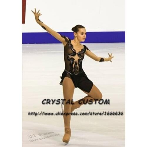 Crystal Custom Figure Skating Dresses Girls New Brand Ice Skating Dresses For Competition DR4598