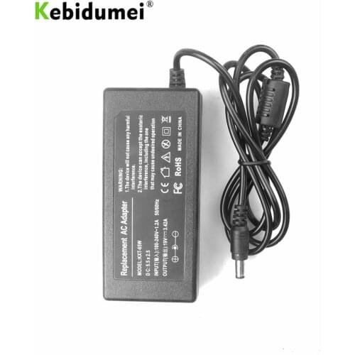 Kebidumei Laptop Charger Universal Power Adapter 19V 3.42A 65W For Netbook Notepads For Toshiba Laptop Charging Device