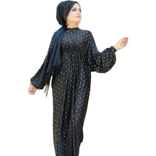 2021 New Season Turkey Black Women Dress Islamıc Clothing Muslim Robe Hijab Dress Long Scarf Ramadan Kaftan Abaya Arab-Indıa