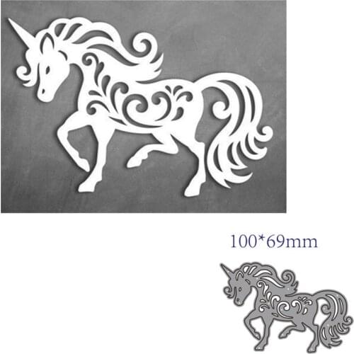 Metal cutting dies cut die mold Animal unicorn decoration Scrapbook paper craft knife mould blade punch stencils dies