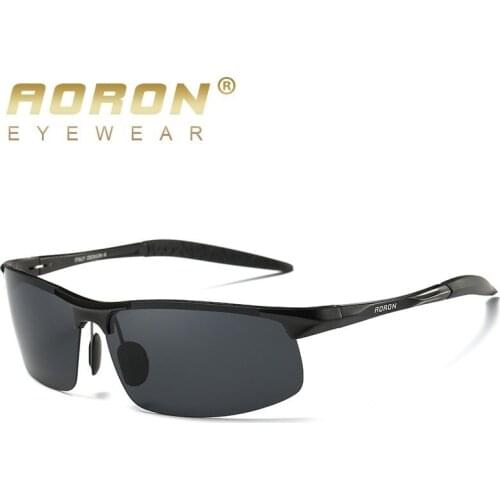 AORON Aluminum Brand New Polarized Sunglasses Men Fashion Sun Glasses Travel Driving Male Eyewear Oculos Gafas De So