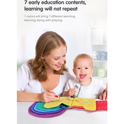 Soft Touch and Feel Crinkly Book Fabric Book Number Letter Early Educational