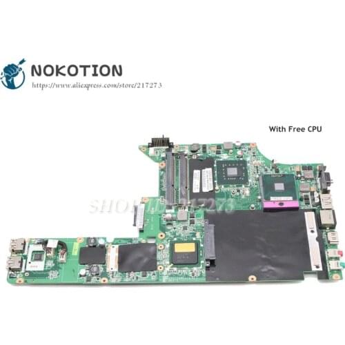 NOKOTION For Lenovo Thinkpad SL410 SL410K Laptop Motherboard DDR3 Free CPU FRU 63Y2092 DAGC2AMB8I0 MAIN BOARD