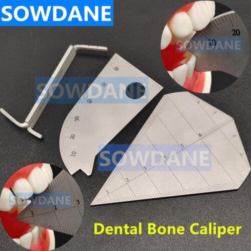 New Dental Surgical Bite Gauge Implant Bone Caliper Mouth Gag Opening Capacity Measuring Ruler Stainless Steel Autoclavable