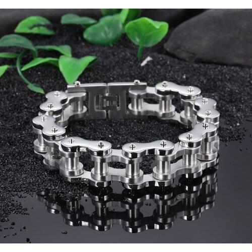 New selling 316L titanium steel chain bracelet domineering mens old bracelet