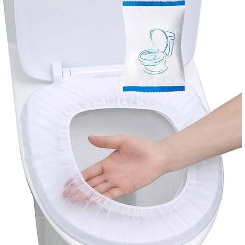 Dissolvable Water Disposable Toilet Cushion Hygienic Toilet Mat Pad Pregnant Women Carry Waterproof Toilet Cover Bathroom Suppli