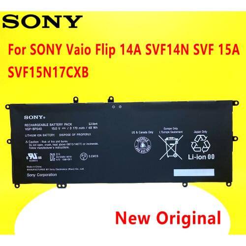 Original Sony Flip SVF 15A SVF15N17CXB SVF15NB1GL SVF15NB1GU SVF15NA1GU SVF15NA1GL SVF15N18 VGP-BPS40 Laptop Battery