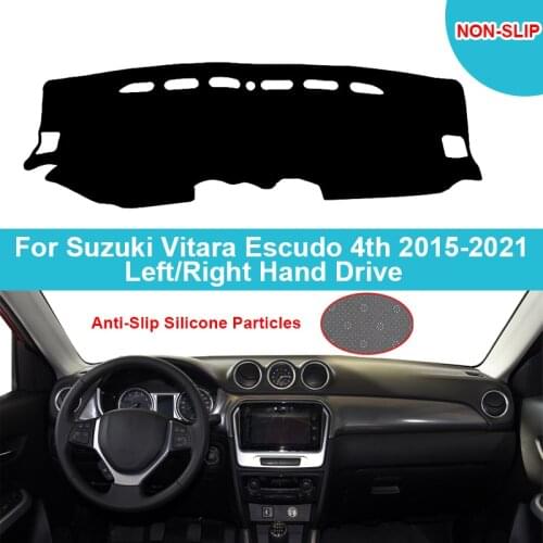 Car Dashboard Cover For Suzuki Vitara Escudo 4th 2015 2016 2017 2018 2019 2020 2021 Flannel Suede Polyester Dashmat Rug Carpet