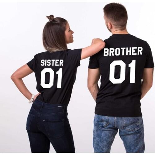 Skuggnas Brother sister shirts Siblings shirts Short Sleeve Fashion Siblings Clothing Family Funny Shirt Set gift for Brother