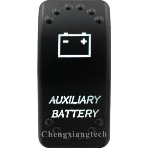 Car Boat SUV UTV RV Truck-White Led -5 Pins-On Off-Laser Etched-Auxiliary Battary-Rocker Switch-12v 24v-Overload Protection-IP66