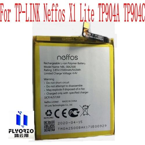 NEW High Quality 2500mAh NBL-38A2500 Battery For TP-LINK Neffos X1 Lite TP904A TP904C Mobile Phone