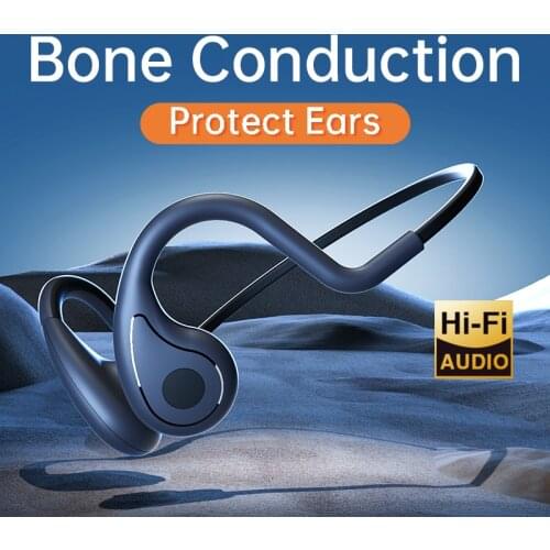 YC Bone Conduction Headphone MP3 Bluetooth wireless Earphone IP66 Headset Stereo Open Ear Handsfree With Mic For Running Cycling