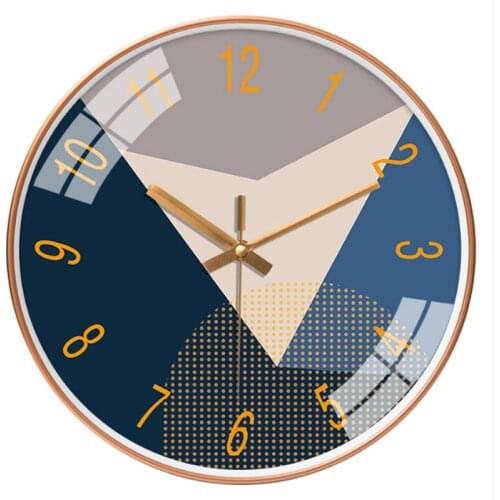 Top design Rose Gold Wall Clock Silent Nordic Style Wall Watch Living Room Home Decoration Fashion Hanging Wall Watches