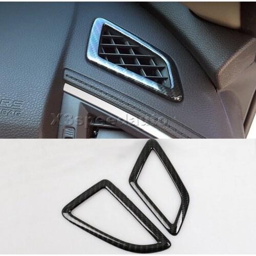 For Honda Civic 10th 2016-2017 Up Air Vent cover Trim 2pcs Car-styling Carbon Fiber Style