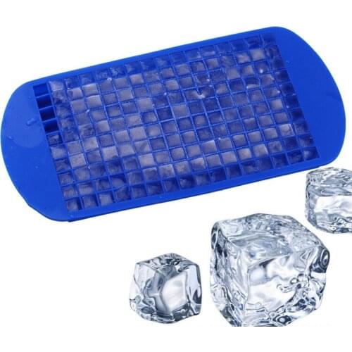 Food Grade Silicone 160 Grids Ice Tray Fruit Ice Cube Maker DIY Creative Small Ice Cube Mold Squares Shape Kitchen Bar tools