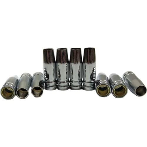 15AK Gas Nozzle 10pcs Euro Style MIG Welding Gun Tip Nozzle Shield Cup for MB 14AK 15AK MIG Welding Torch