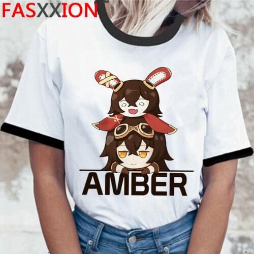 Genshin Impact clothes male vintage casual couple clothes plus size ulzzang summer top graphic tees women