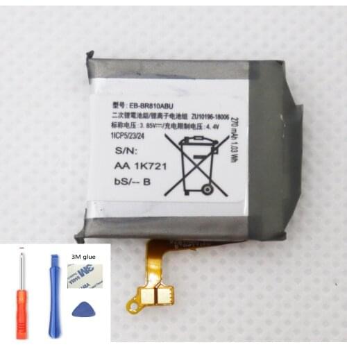 ISUNOO EB-BR810ABU / EB-BR170ABU 270mAh Battery For Samsung Gear S4 42mm SM-R800 SM-R810 SM-R805 R800 R805 R810 +Tools