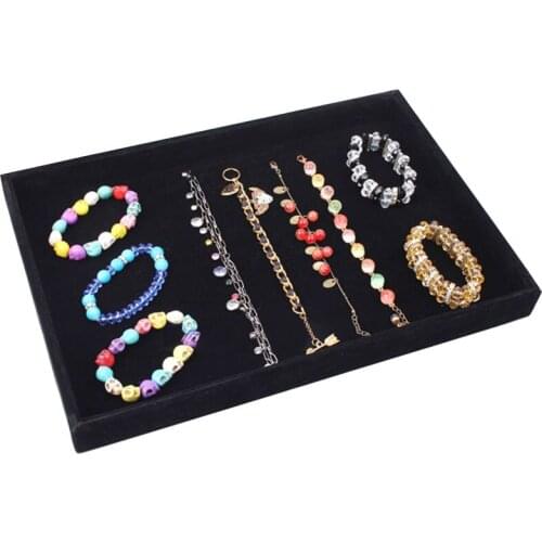 K3ND Velvet Jewelry Earring Necklace Bracelet Display Case Box Tray Holder Storage