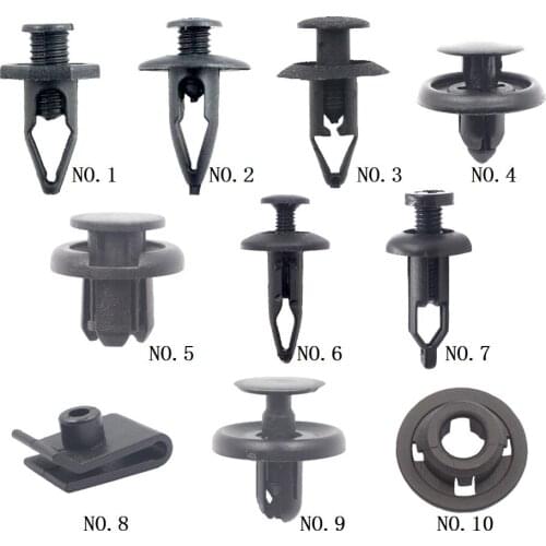 KE LI MI 50 PCS Auto Fender Leaf Board Piercing Rivet For Toyota Bumper Door Clips Fastener