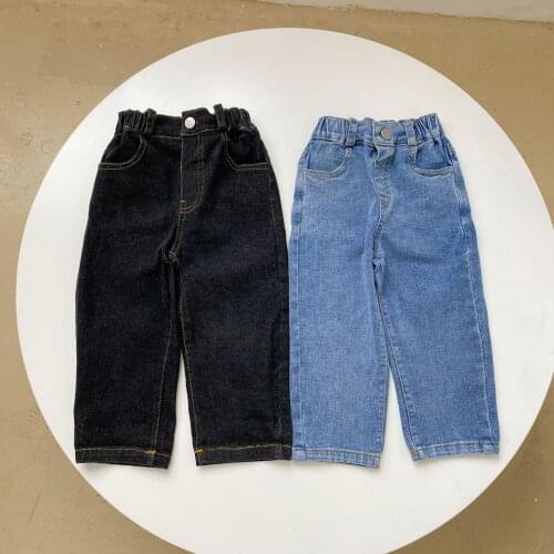 2021 news Spring and Autumn Children Girls kids cotton Jeans Pants Leggings Fashion Baby GIRLS Pants Trousers