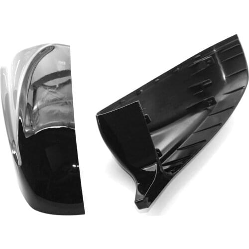 Left and Right Rear View Mirror Cover Glossy Black Durable Rearview Mirror Cover For BMW X5 E70 X6 E71