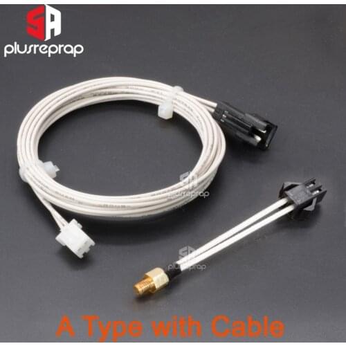 M3 Stud Screw-In Thermistor 100K NTC ATC Semitec 104GT-2 104NT /B3950 300C for 3D Printer Extruder Hotend