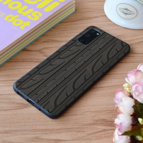 For Samsung Tire Tread Print Soft Silicone Matt Case TPU Cover Galaxy S Note M and Galaxy A