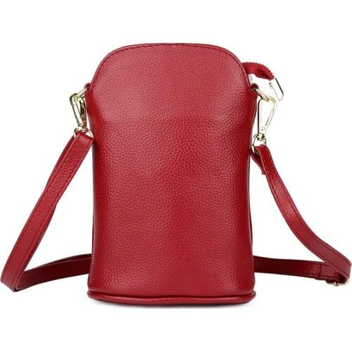 Novelty Fashionable Mobile Phone Bag Womens Straddle Satchels Simple Leather Soft Cow Small Shoulder Handbags Luxury Designer