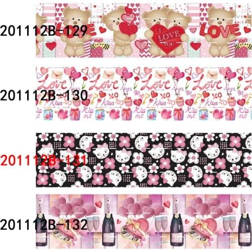 50 yards/lot) New arrival 1-1/2" 38MM love heart printed Valentine Days ribbon
