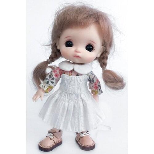 New Doll Clothes Cute princess dress and shirt Skirt for Ob11,obitsu 11,Molly,1/12 BJD Doll Clothing Accessories For Dollses Fo