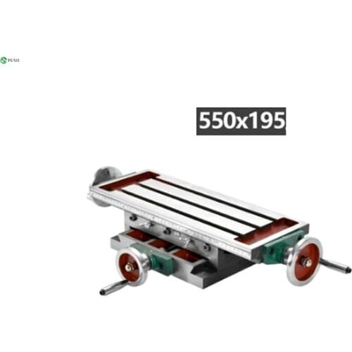 Cross Workbench Milling Machine Sliding Table Vertical Multifunction Industrial Grade 550 * 195 with ruler and double hand wheel