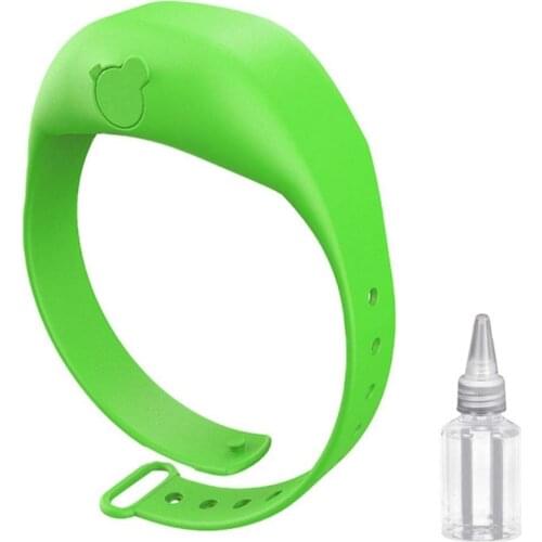 Adjustable Wristband Hand Sanitizer Dispenser Portable Bracelet With Refillable Beak Bottle Hold Handwash Gel New Year
