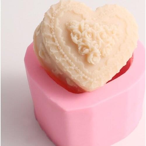 3d Love Flower Shape Silicone Mold DIY Fondant Cake Decoration Tool Baking Accessories Handmade Silicon Mold for Soap Making