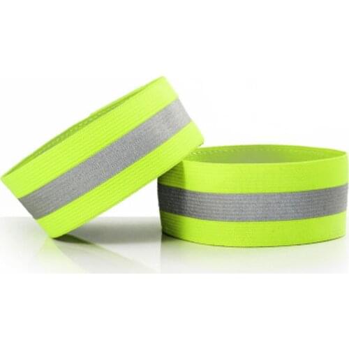 1Pc Reflective Bands Elasticated Armband Wristband Ankle Leg Straps Safety Reflector Tape Straps for Night Jogging Walk Biking