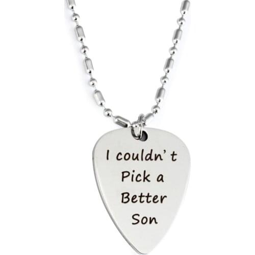Inspirational Lettering Necklace I couldn`t pick a Better Lettering Stainless Steel Simple Necklace Fashion Jewelry