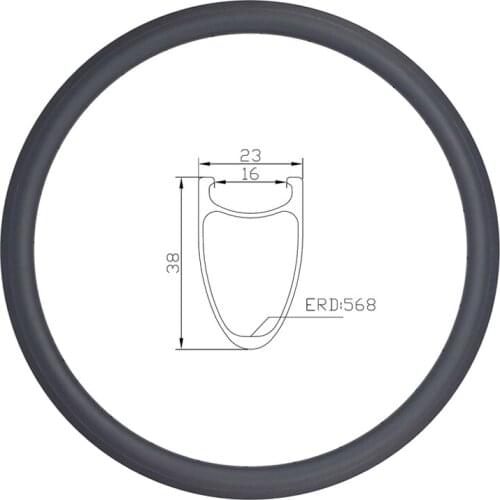 LIENGU 700c 38mm Road Bicycle Clincher Carbon Rim 23mm Width High TG V-brake 250℃ Bike Wheel 16 18 20 21 24 28 32 36 Holes UD 3K
