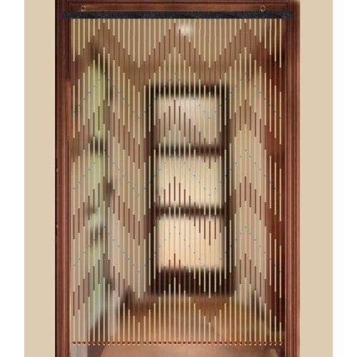 High Quality Wooden Door Curtain Blinds Handmade Fly Screen Wooden Beads Room Divider 31 Line Non-toxic No Smell 90x220cm