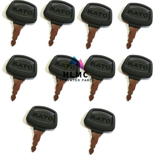2PCS Excavator Heavy Equipment balck plastic Kato Ignition Switch key